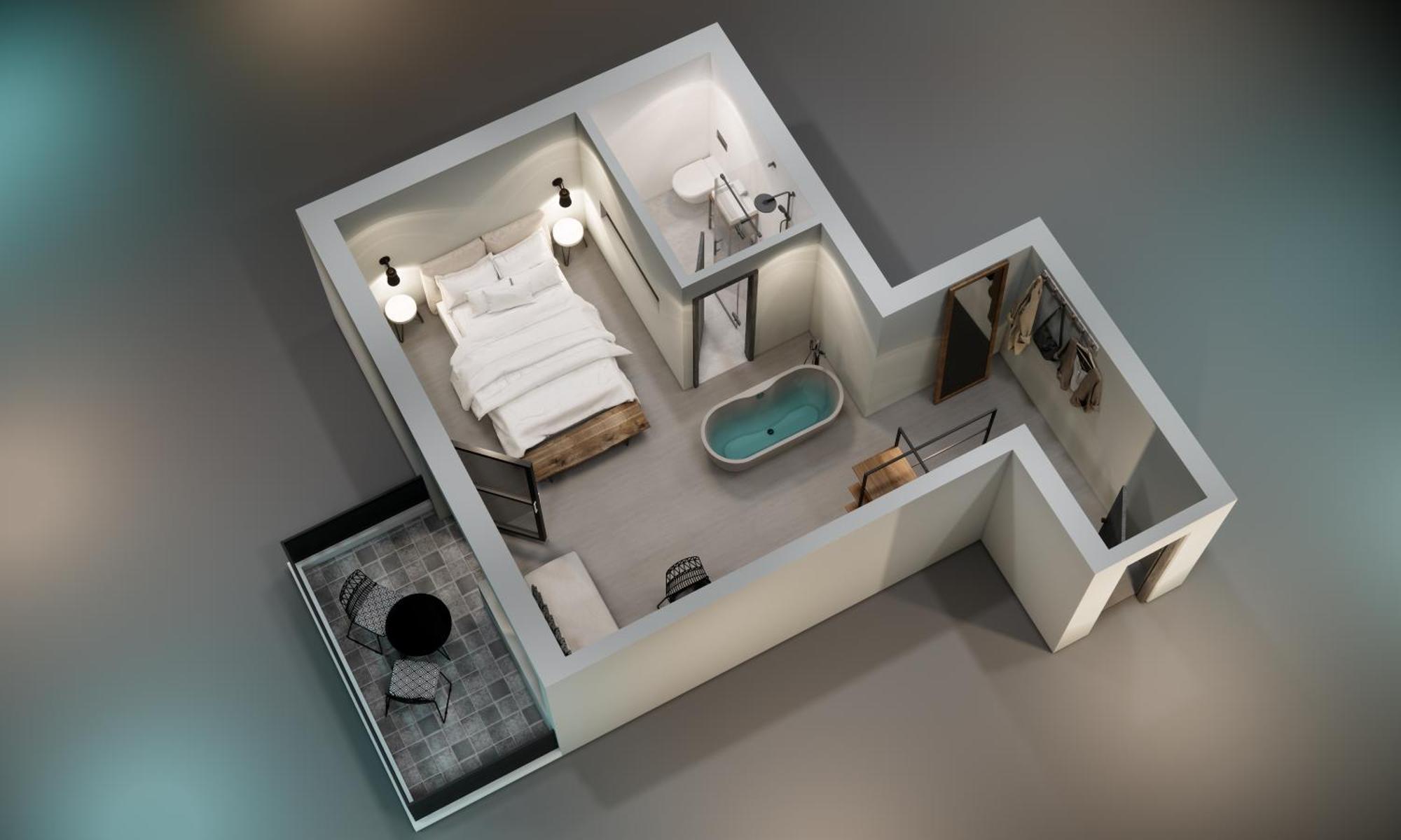 Suite mit Balkon